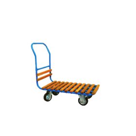   KK05, Áruszállító kézikocsi rácsos rakodó résszel, Rakfelület: 850x450 mm,Teherbírás: 250 kg.