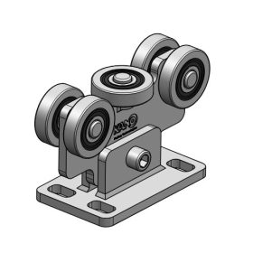   Úszókapu görgő 60x65 - 5 görgő (max 400 kg teherbírás) furattal
