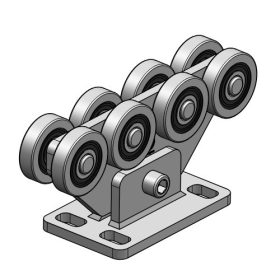   Úszókapu görgő 60x65 - 8 görgő (max 500 kg teherbírás) furattal